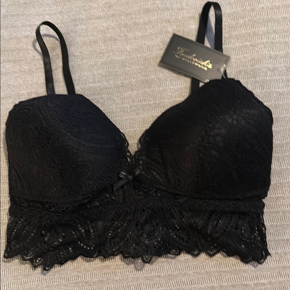 Elegant Black Lace Bralette